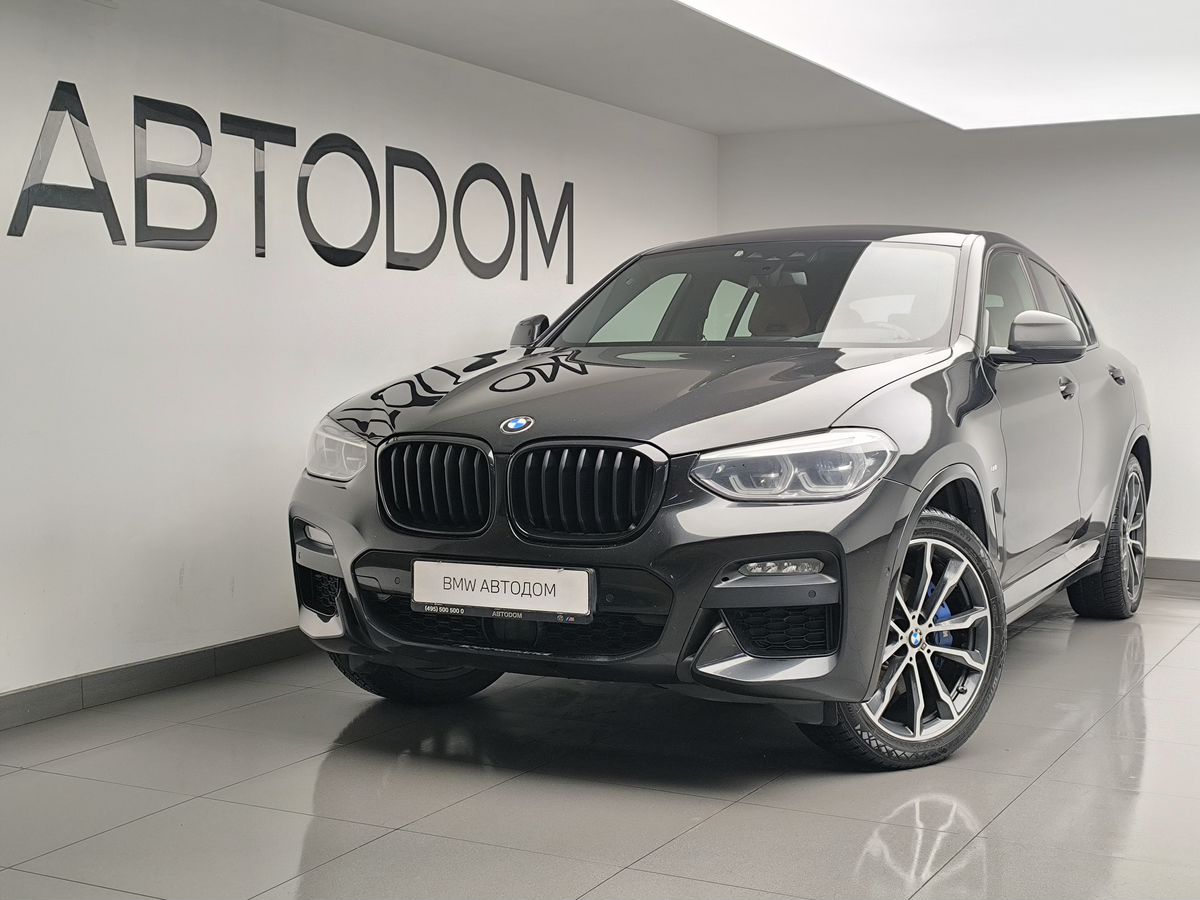 Автомобиль BMW X4 II поколение (G02) 3.0d AT 4WD (249 л.с.) M Sport Чёрный 2021 с пробегом 101 315 км