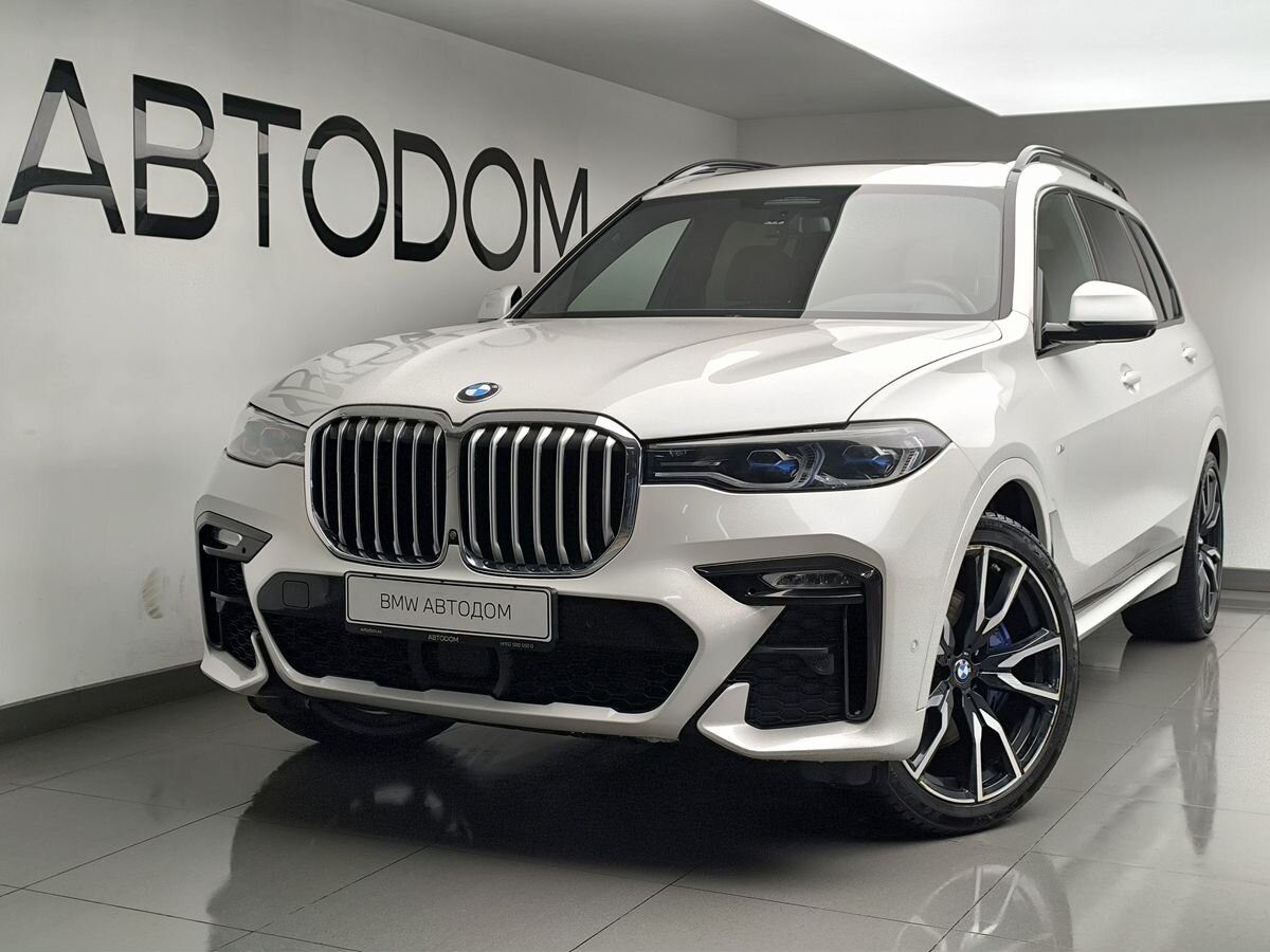 Автомобиль BMW X7 I поколение (G07) 3.0d AT 4WD (265 л.с.) M Sport Белый 2019 с пробегом 132 037 км