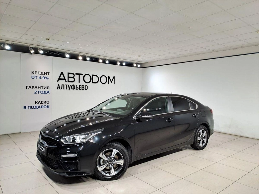 Автомобиль Kia Cerato IV поколение 1.6 AT (128 л.с.) Luxe Чёрный 2021 с пробегом 78 700 км