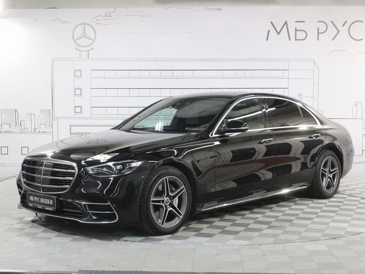 Автомобиль Mercedes-Benz S-Класс VII поколение (W223) 350 2.9d AT 4Matic (249 л.с.) Business Чёрный 2021 с пробегом 31 560 км