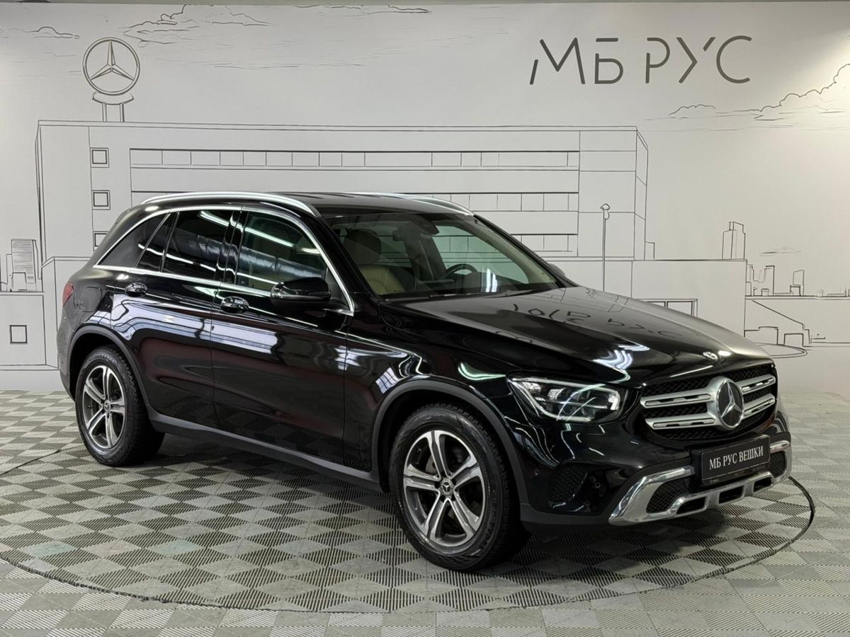 Автомобиль Mercedes-Benz GLC I (X253) [рестайлинг] 200 2.0 AT 4Matic (197 л.с.) Premium Чёрный 2021 с пробегом 86 430 км