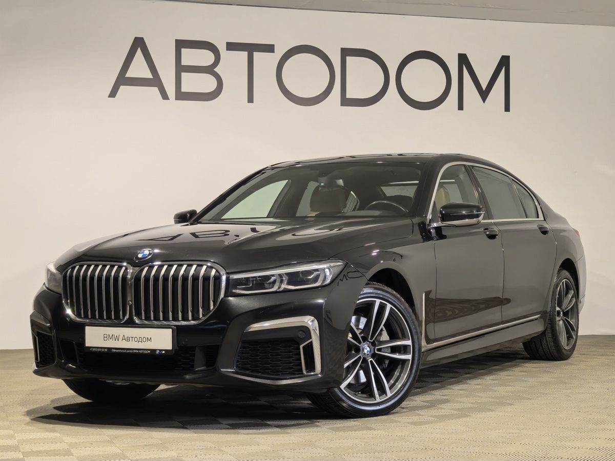 BMW 7 серии VI (G11/G12) [рестайлинг] 730L 3.0d AT 4WD (249 л.с.) Executive Чёрный 2019 с пробегом 64 191 км