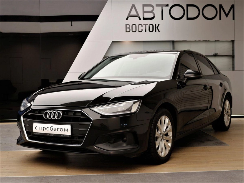 Автомобиль Audi A4 V (B9) [рестайлинг] 2.0 AMT (150 л.с.) Advance Чёрный 2020 с пробегом 108 197 км