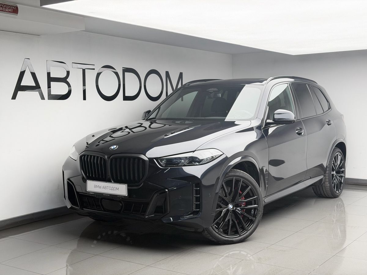 BMW X5 IV (G05) [рестайлинг] 3.0 AT 4WD (381 л.с.) M Sport Pro Чёрный 2024 с пробегом 21 090 км