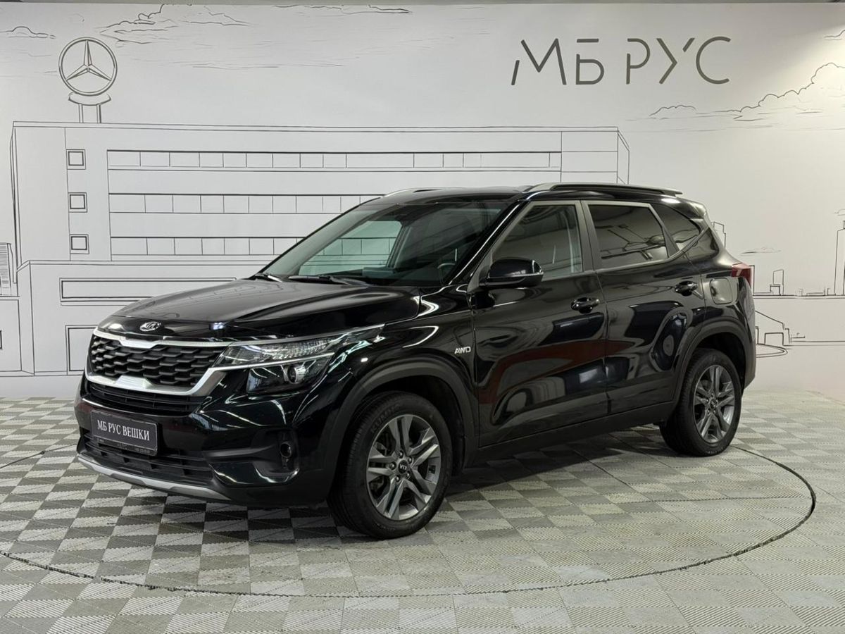 Автомобиль Kia Seltos I поколение 2.0 CVT 4WD (149 л.с.) Edition Plus Чёрный 2021 с пробегом 52 774 км