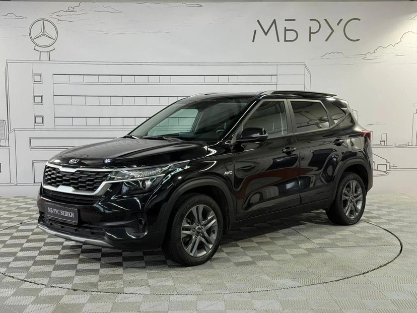 Автомобиль Kia Seltos I поколение 2.0 CVT 4WD (149 л.с.) Edition Plus Чёрный 2021 с пробегом 52 774 км