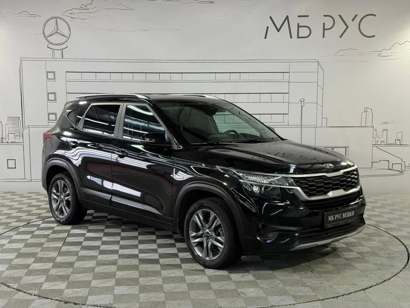 Автомобиль Kia Seltos I поколение 2.0 CVT 4WD (149 л.с.) Edition Plus Чёрный 2021 с пробегом 52 774 км