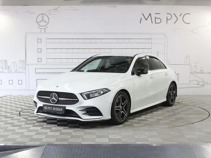 Mercedes-Benz A-Класс IV поколение (W177) 200 1.3 AMT (150 л.с.) Sport Белый 2021 с пробегом 131 701 км